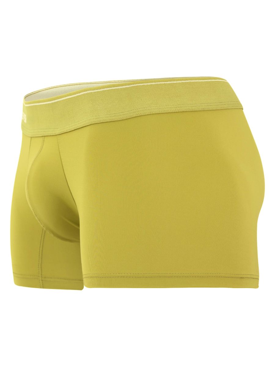 Green Clever Atenea Boxer Brief by CITYBOYZ★USA, close-up showing soft fabric and comfortable fit on mannequin.