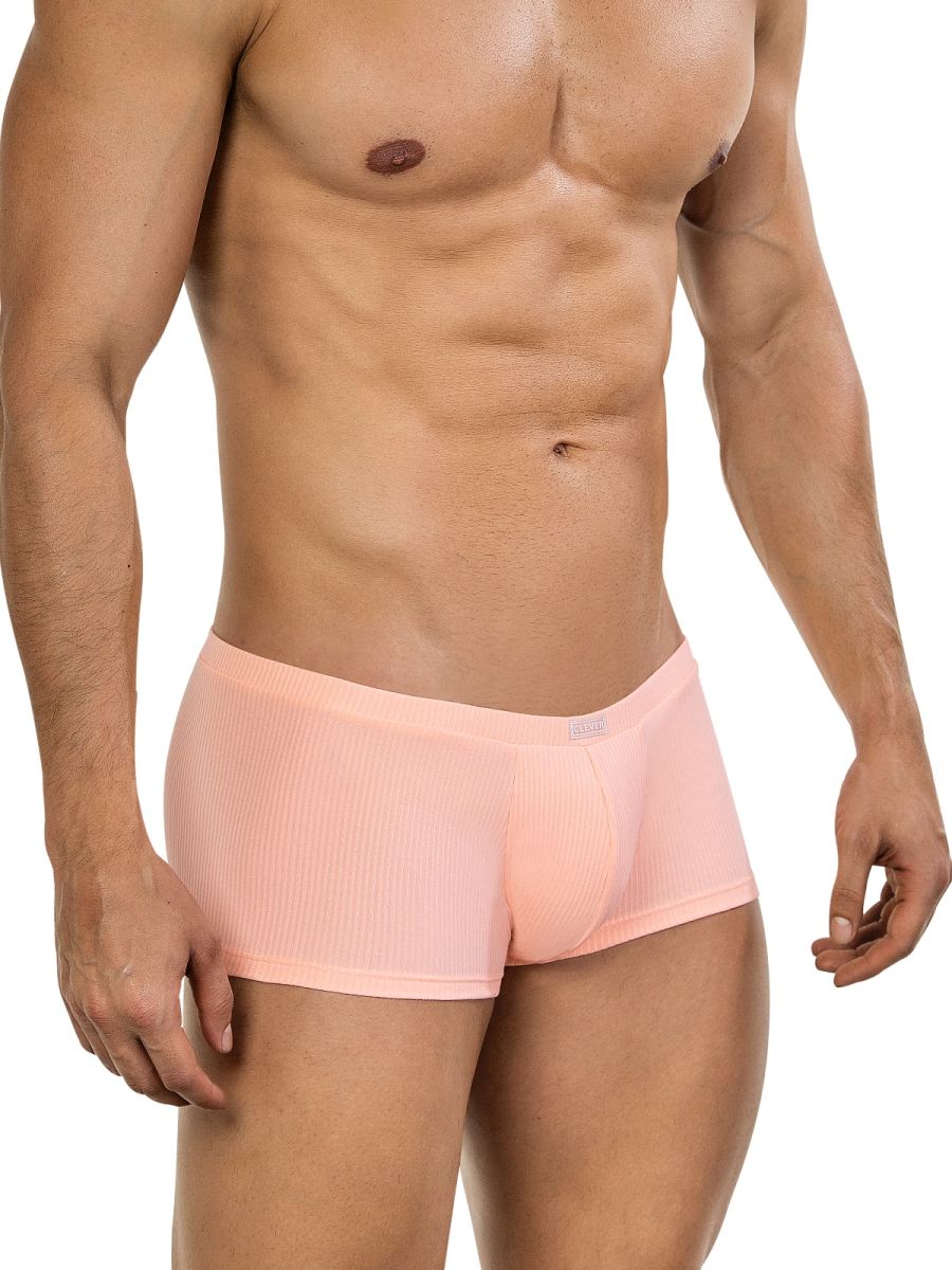 Orange Clever Apolo trunks by CITYBOYZ★USA displayed on a model, showcasing comfortable fit and stylish design for men.
