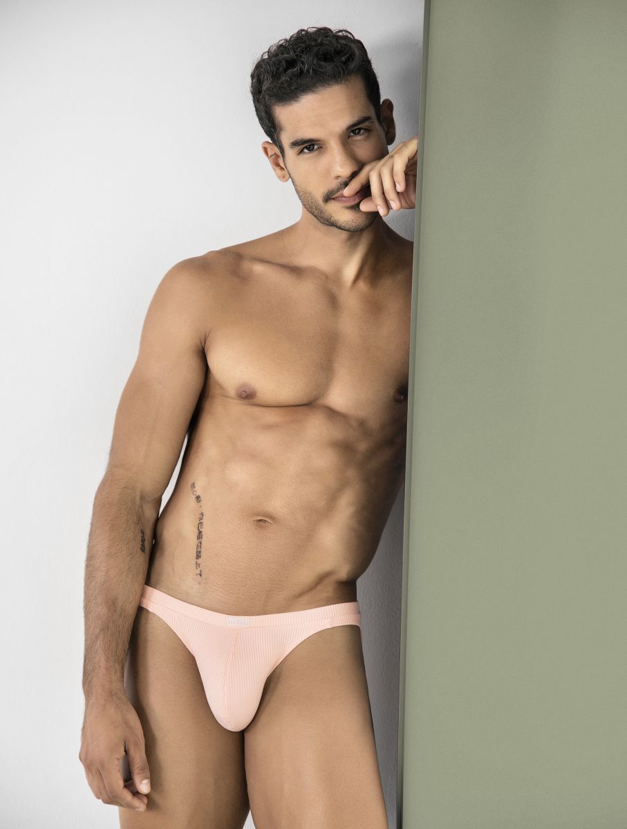 Orange Clever Apolo men's bikini underwear by CITYBOYZ★USA, featuring a sleek bikini style with a snug fit and bold color.