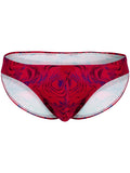 Red Clever Helion bikini underwear by CITYBOYZ★USA displayed on a white background.
