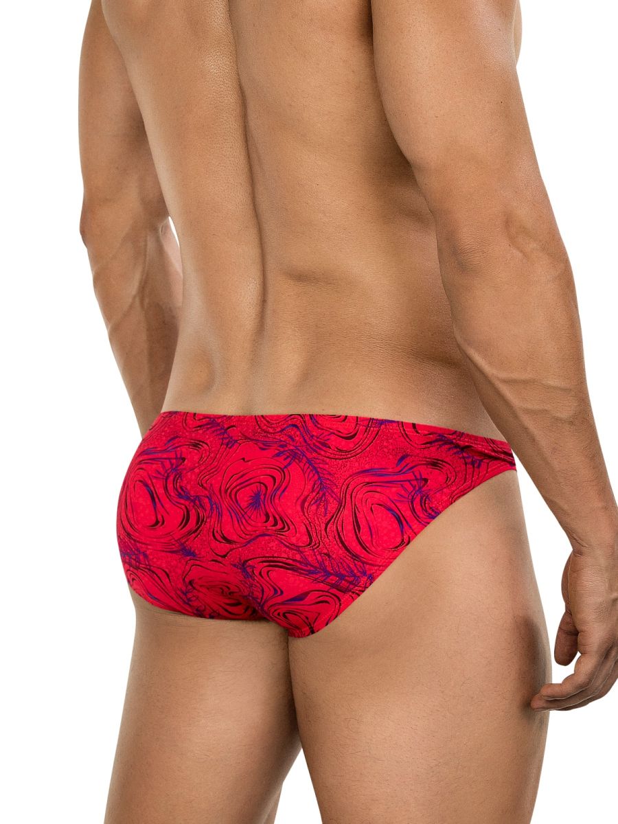 Red Clever Helion bikini underwear by CITYBOYZ★USA, featuring a comfortable fit and stylish design.