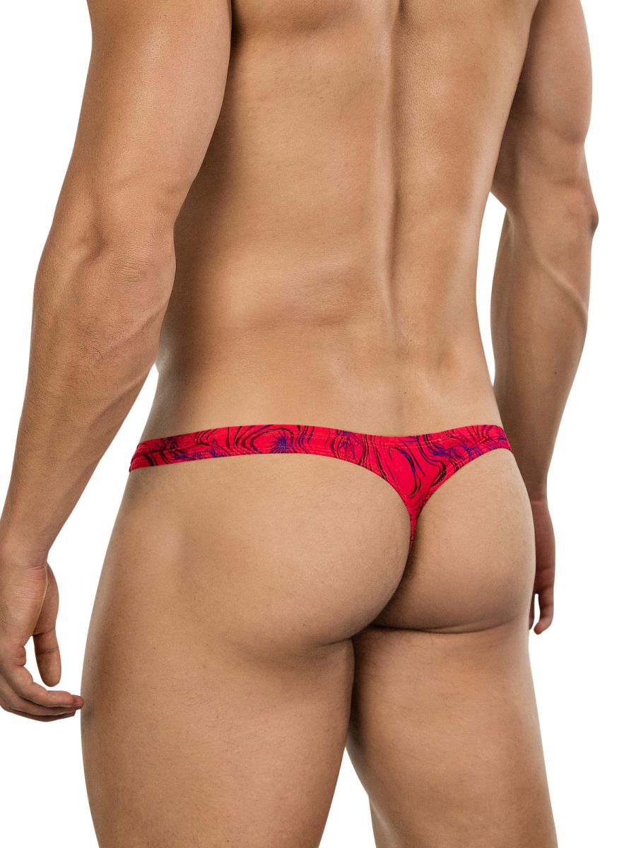 Red Clever Helion men's thong underwear by CITYBOYZ★USA featuring sleek design and comfortable fit.
