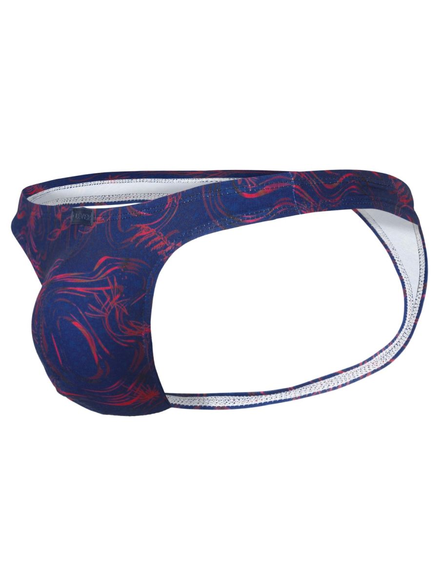 Blue Clever Helion men's thong underwear by CITYBOYZ★USA, featuring a sleek, comfortable design and minimal coverage.