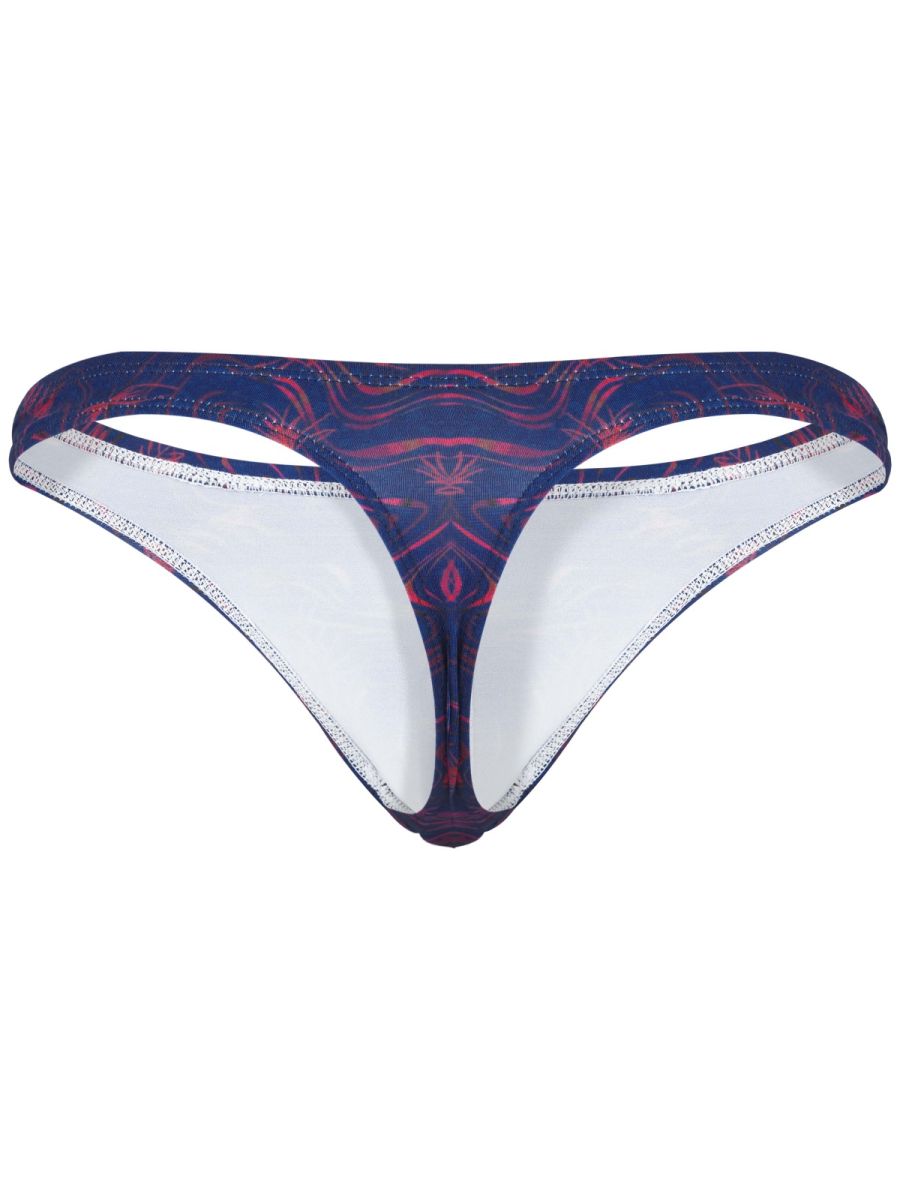 Blue Clever Helion men's thong underwear by CITYBOYZ★USA, displaying its sleek design and comfortable fit.