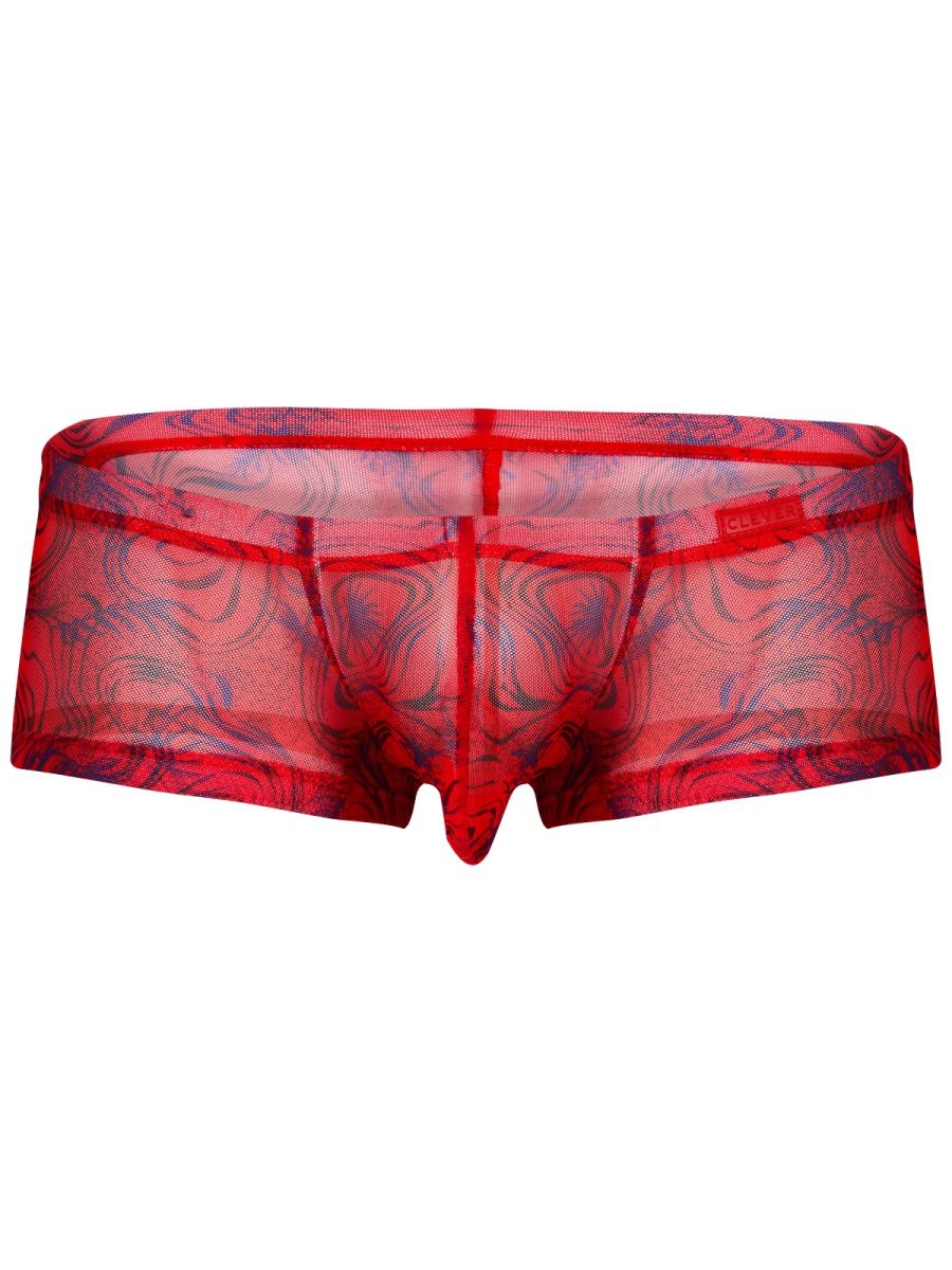 Red CITYBOYZ★USA Clever Calipso trunk, stylish men's trunk underwear with a comfortable fit and modern design.