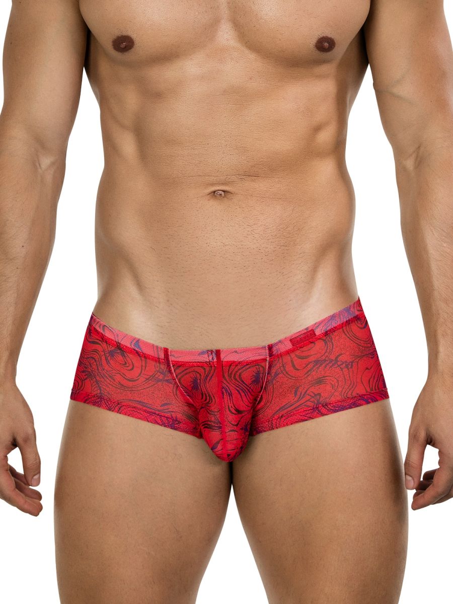 Red CITYBOYZ★USA Clever Calipso trunk with sleek design and durable fabric, showcasing the stylish trunk front view.