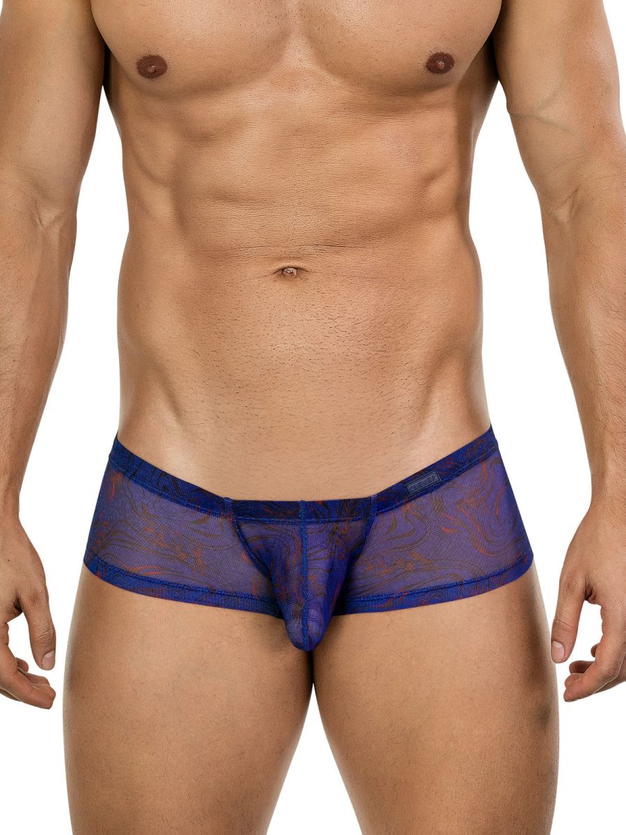 Blue Clever Calipso trunk by CITYBOYZ★USA, premium men's underwear with a comfortable fit and modern style.