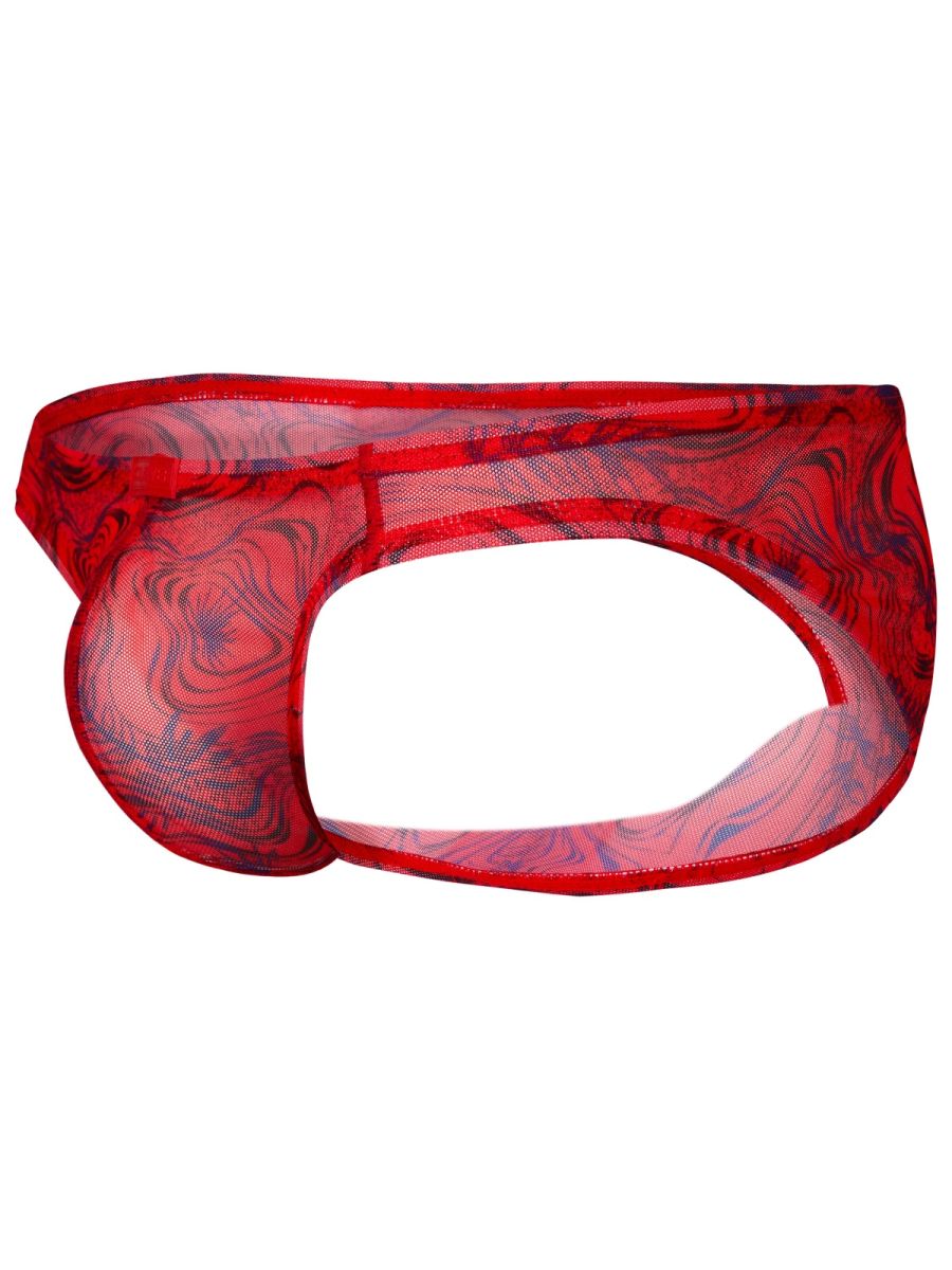 Red Clever Calipso Bikini underwear for men by CITYBOYZ★USA, showcasing a stylish and comfortable bikini design.