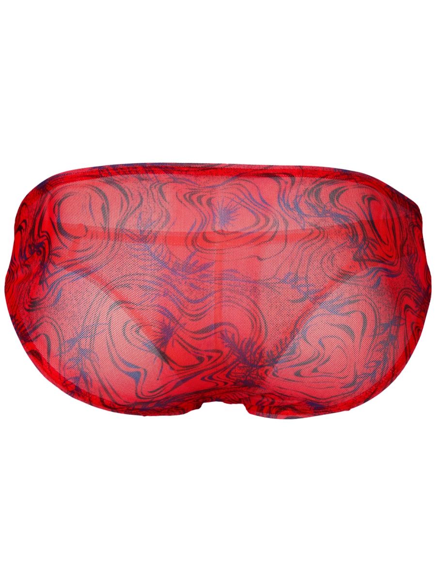 Red Clever Calipso Bikini underwear for men by CITYBOYZ★USA, featuring stylish design and comfortable fit.