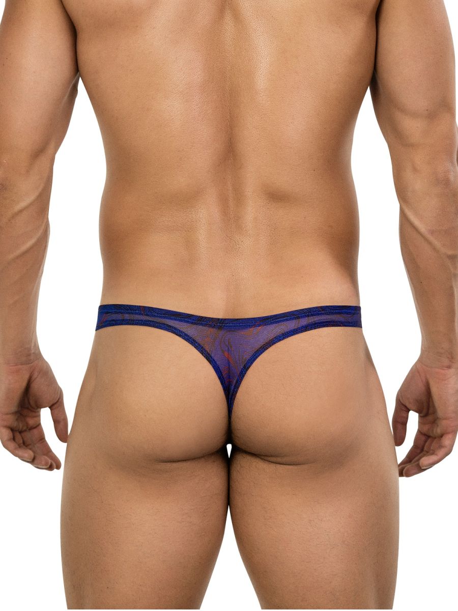 Blue Clever Calipso thong by CITYBOYZ USA, stylish men's bikini underwear with comfortable fit and sleek design.