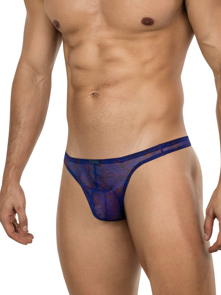 Blue Clever Calipso thong bikini underwear for men by CITYBOYZ★USA, featuring a comfortable and stylish fit.