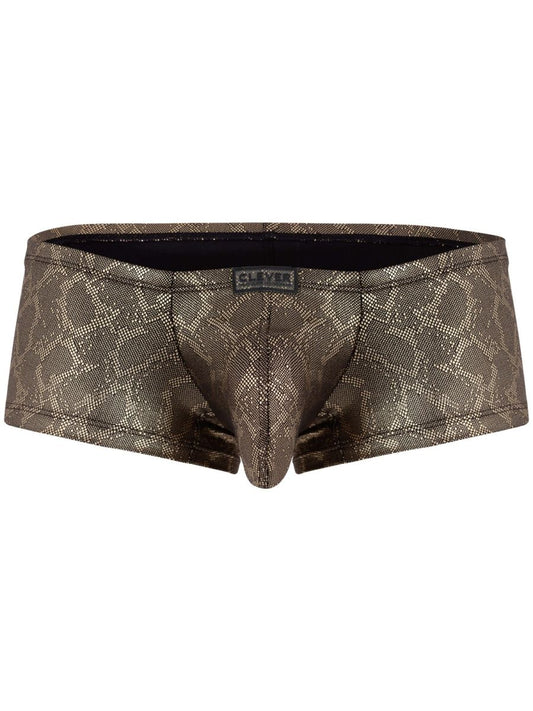 Gold Clever Atlas trunk by CITYBOYZ★USA, showing the stylish, durable storage trunk with metal handles and embossed design.