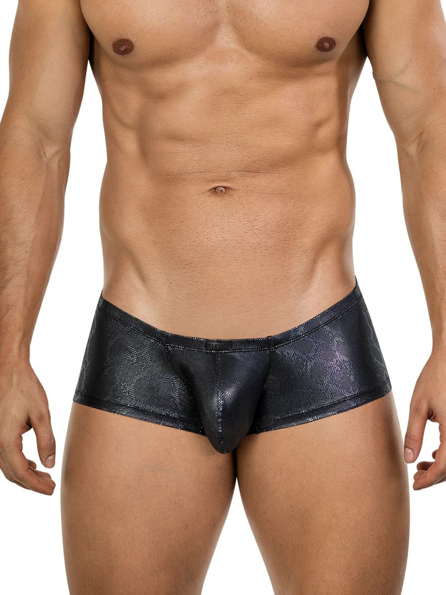 Black Clever Atlas trunk by CITYBOYZ★USA featuring a sleek design with metal handles and sturdy construction.