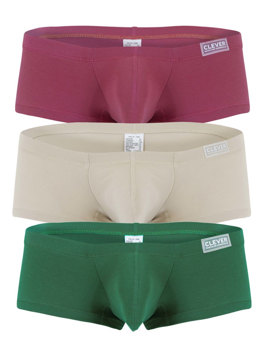 CityBoyz USA Clever Australian Latin Trunks 26066 in multi-colored 3-pack, showcasing vibrant, comfortable men's trunks.