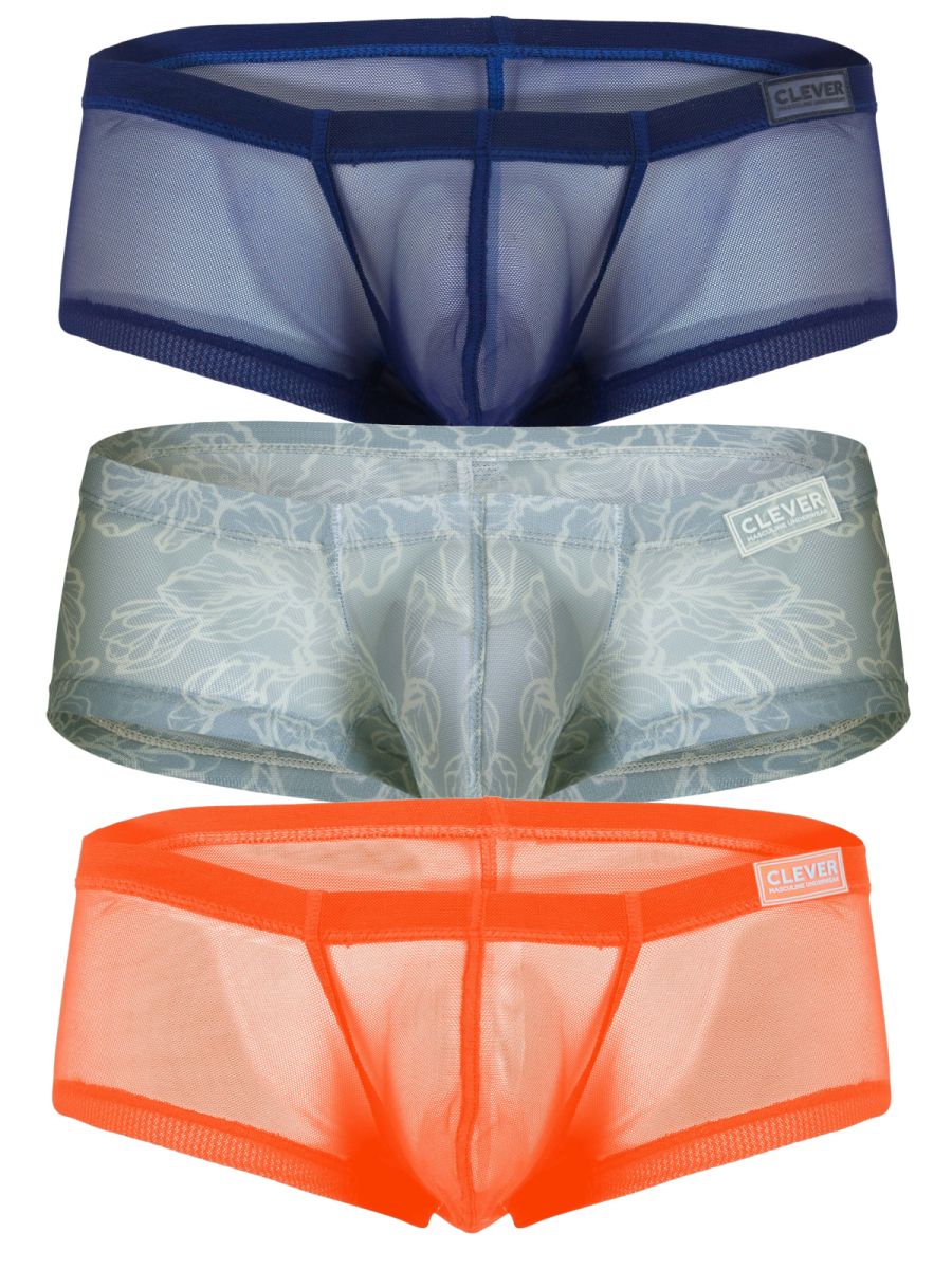 Multi-colored Clever Australian Latin Trunks 26067 3-pack by CITYBOYZ★USA, featuring comfortable, vibrant men's underwear trunks.