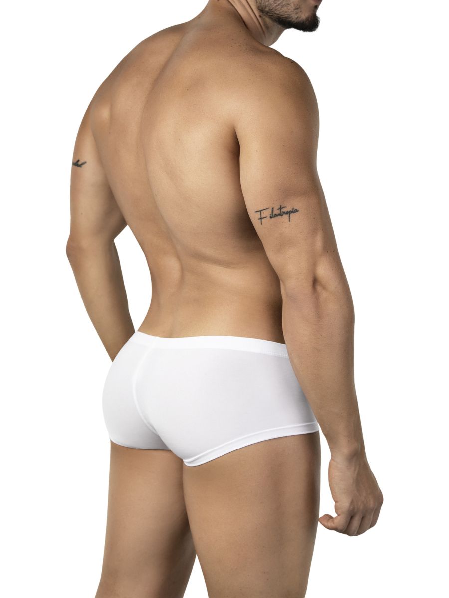 Multi-colored Clever Australian Latin trunks 3-pack by CITYBOYZ★USA, showing vibrant, patterned men's underwear in a close-up view.