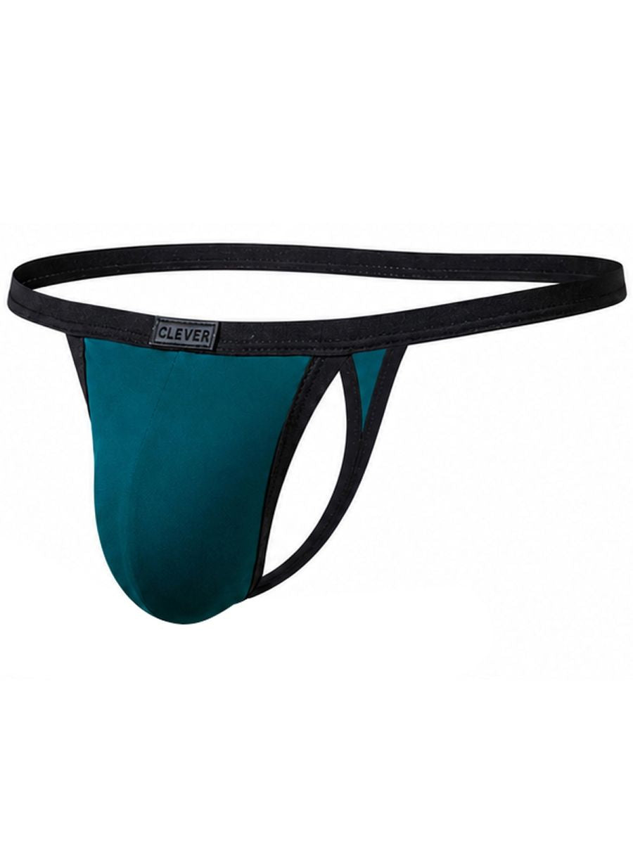 Clever Boreas Thong by CITYBOYZ★USA in petrol blue, featuring a sleek, minimal design with thin straps and comfortable fit.