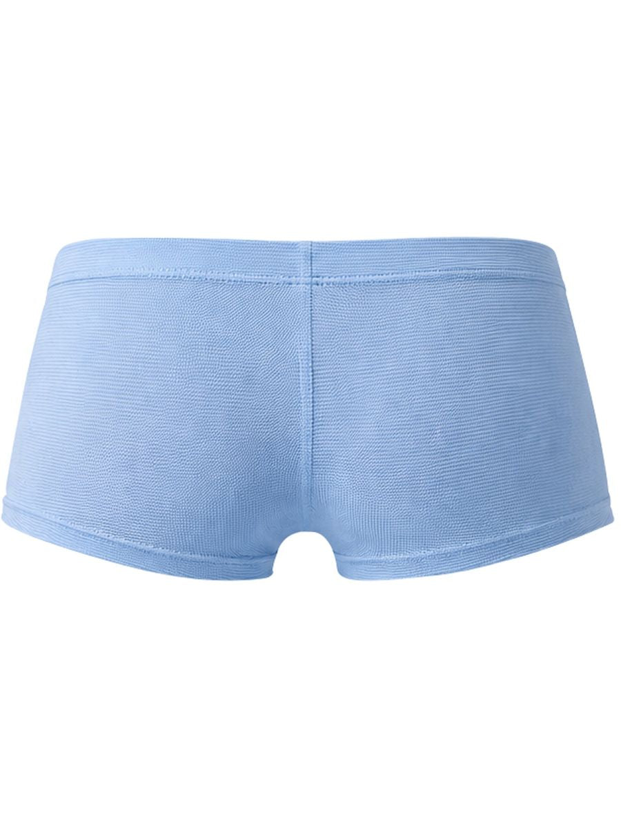 Light blue CITYBOYZ★USA Clever Cronos trunk showing front view with waistband and snug fit design.