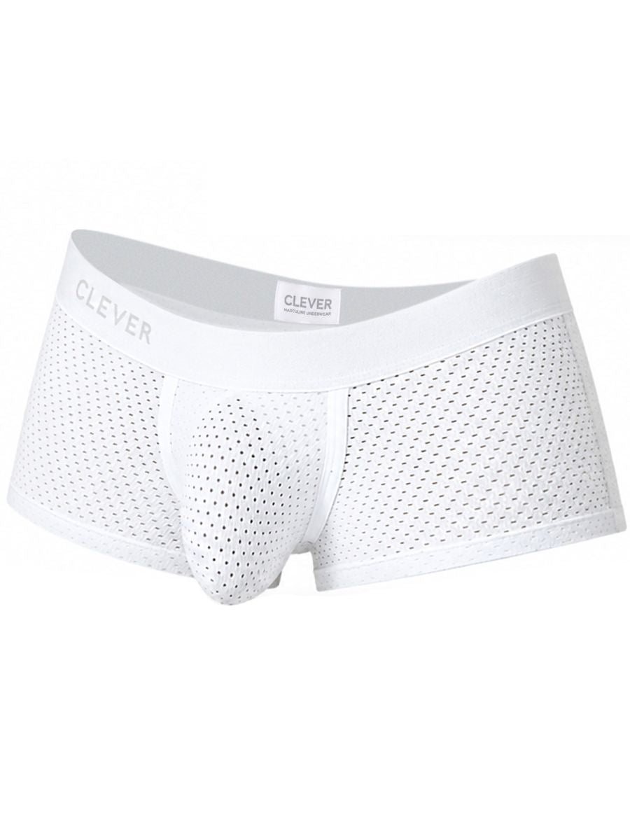 White Clever Ulises trunk by CITYBOYZ★USA with sleek design and sturdy handles, ideal for storage and organization.