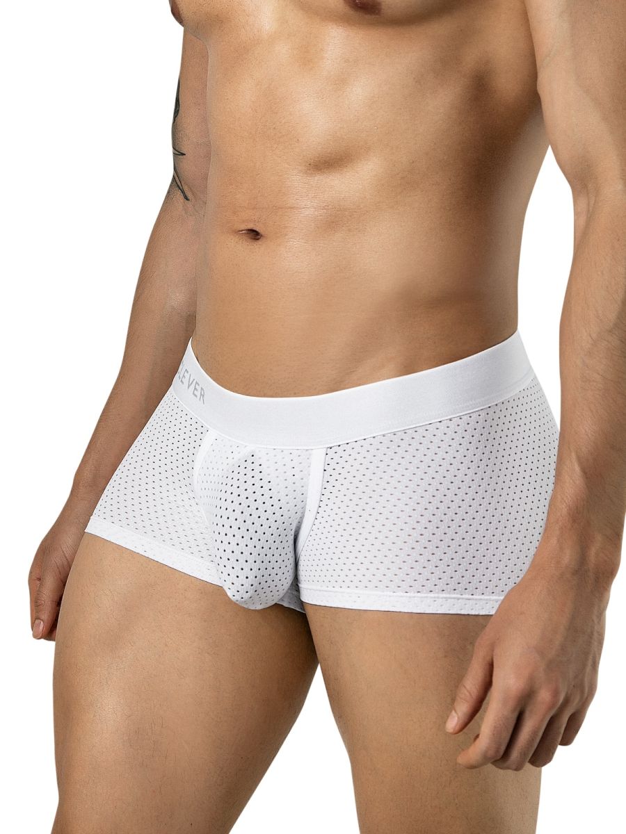 White Clever Ulises trunk by CITYBOYZ★USA with multiple compartments and modern design, shown open with interior organization.