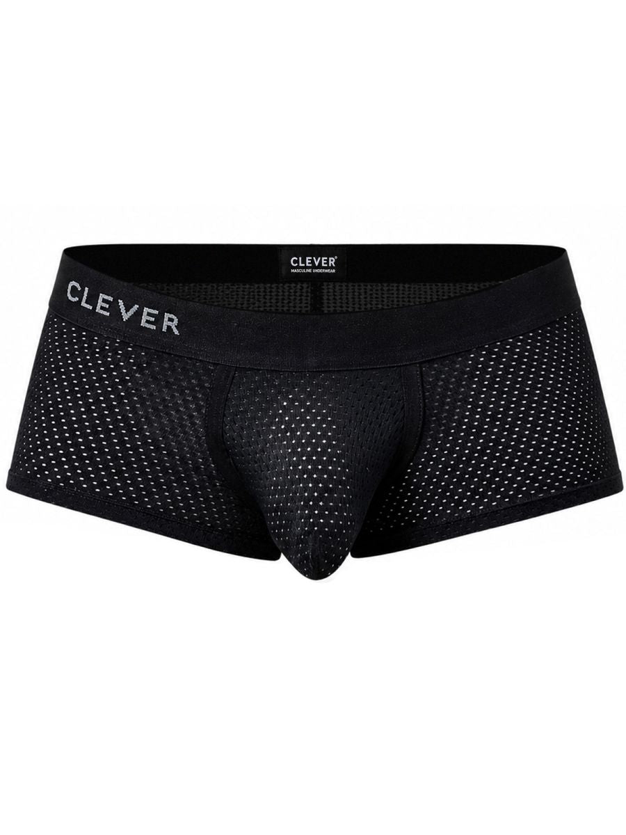 Black Clever Ulises trunk by CITYBOYZ USA with sturdy handles and durable fabric, shown in a close-up view.