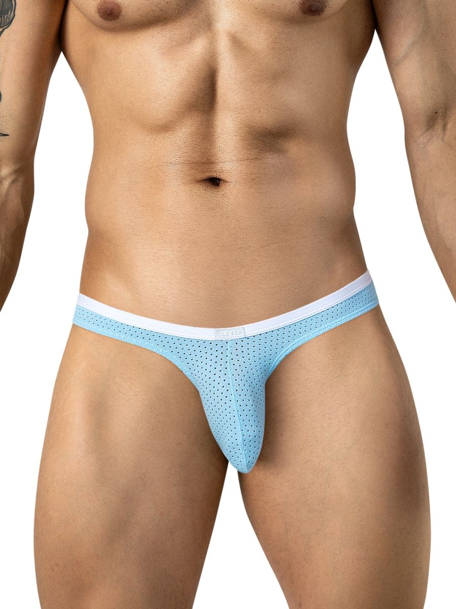 Light blue Clever Ulises brief by CITYBOYZ★USA featuring smooth fabric and comfortable fit, shown laid flat.