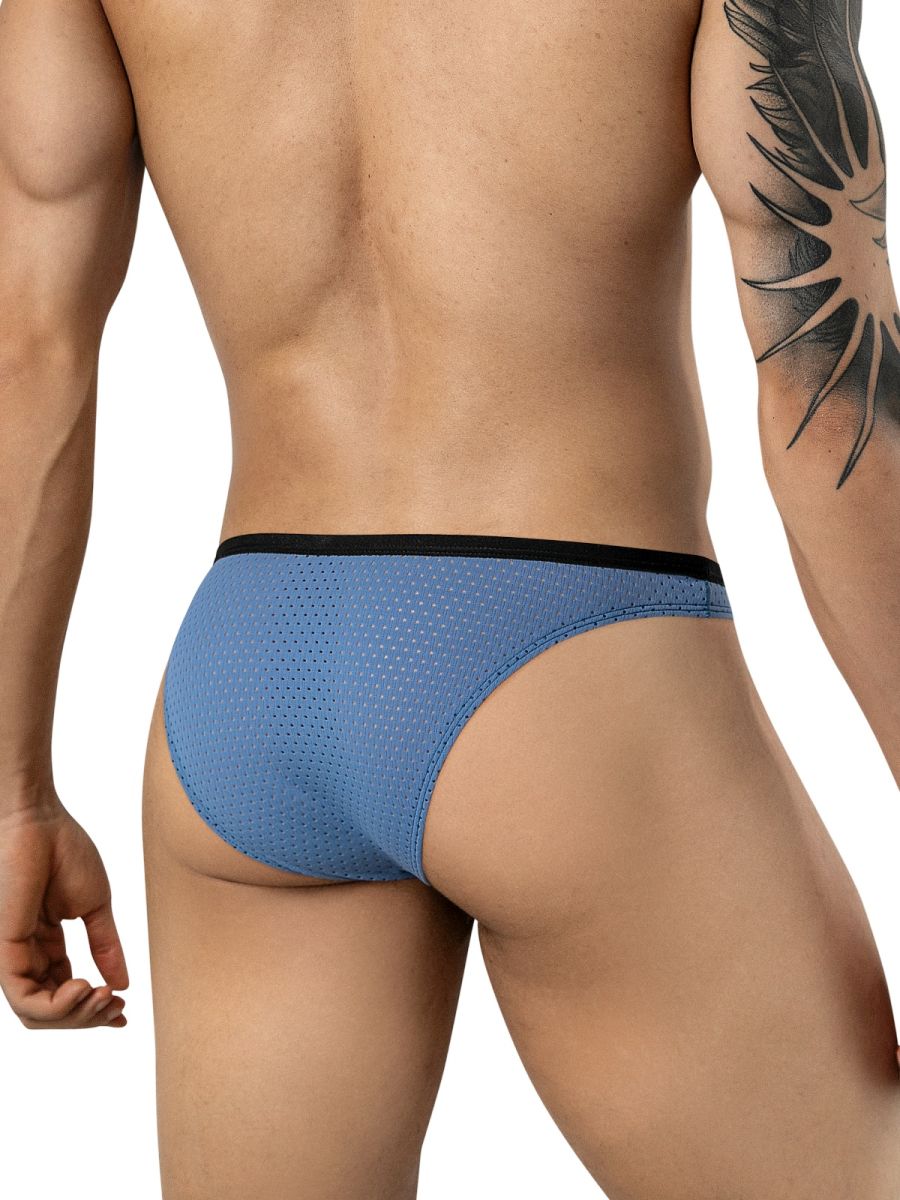 Steel blue CITYBOYZ★USA Clever Ulises brief with a smooth waistband and snug fit, designed for comfort and style.