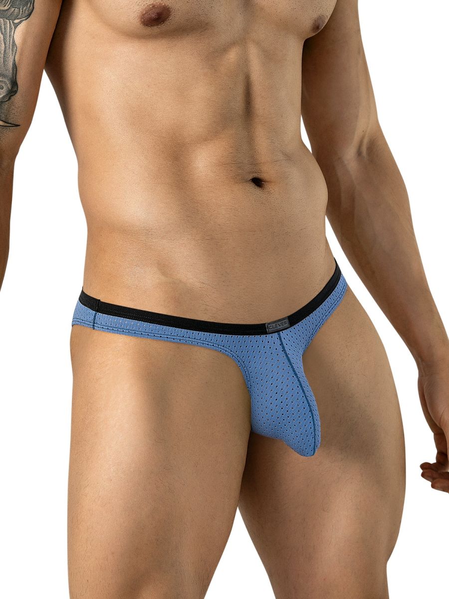 Steel blue Clever Ulises Brief by CITYBOYZ★USA, featuring comfortable fit and modern design, displayed on a white background.