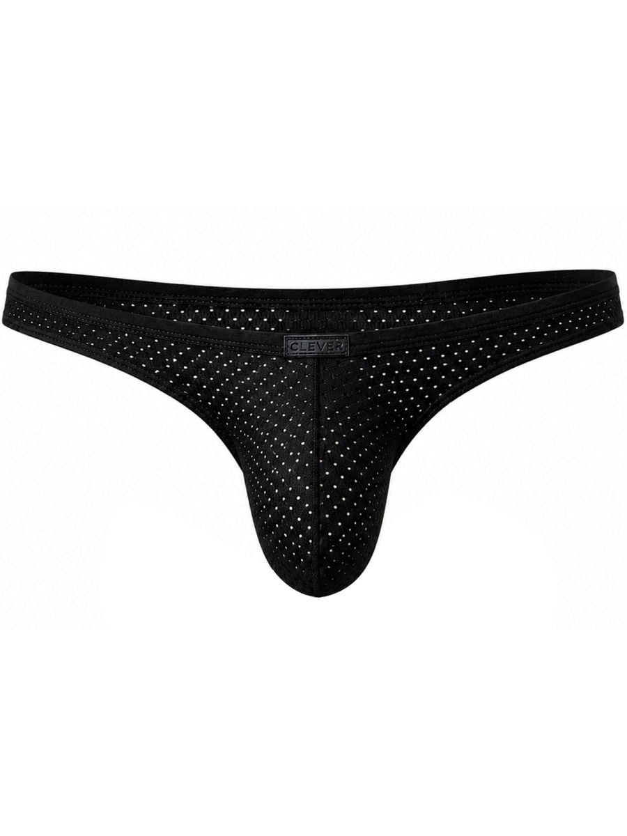 Black CITYBOYZ★USA Clever Ulises brief with a snug fit and sleek design, shown on a white background.