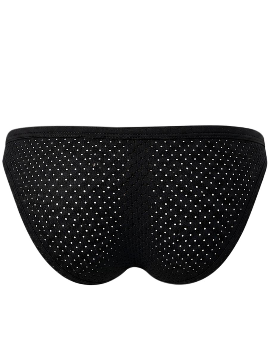 Black Clever Ulises Brief by CITYBOYZ★USA, showcasing smooth fabric and comfortable fit in a close-up front view.