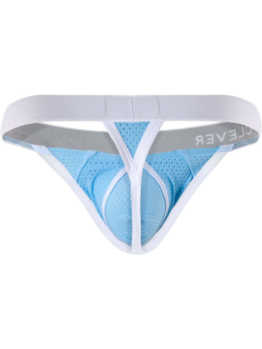 Light blue Clever Ulises thong by CITYBOYZ★USA, showcasing the sleek, fitted design and soft fabric details.