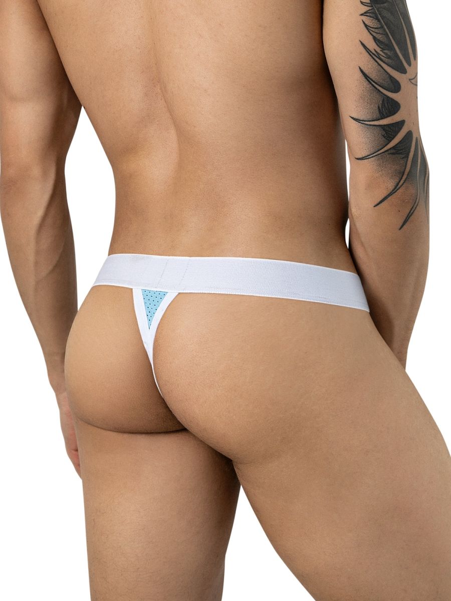 Light blue Clever Ulises thong by CITYBOYZ★USA, featuring a comfortable fit and minimal design, displayed on a flat surface.