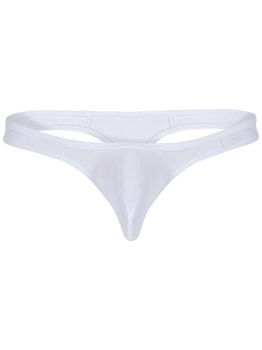 White Clever Murillo thong by CITYBOYZ★USA, showcasing a sleek and minimal design with comfortable fit.