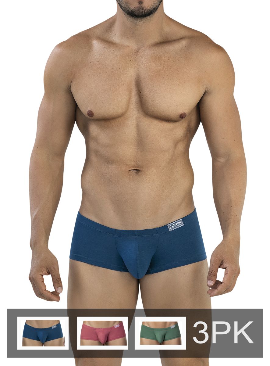 CITYBOYZ★USA Clever Australian Latin Trunks 3-pack with vibrant multi-colored designs, featuring comfortable fit and stylish waistband.
