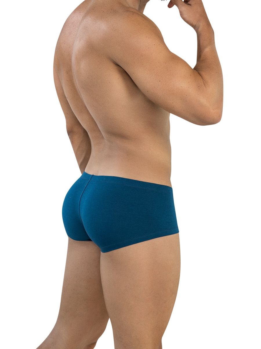 Set of three colorful Clever Australian Latin trunks by CITYBOYZ★USA, featuring vibrant multi-colored designs.