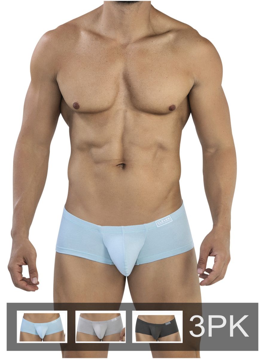 Multi-colored CITYBOYZ★USA Australian Latin trunks, set of three, featuring vibrant, comfortable underwear design.