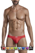 Multi-colored CITYBOYZ USA pride briefs, premium comfort 7-pack, featuring vibrant, multicolor waistband and soft fabric.