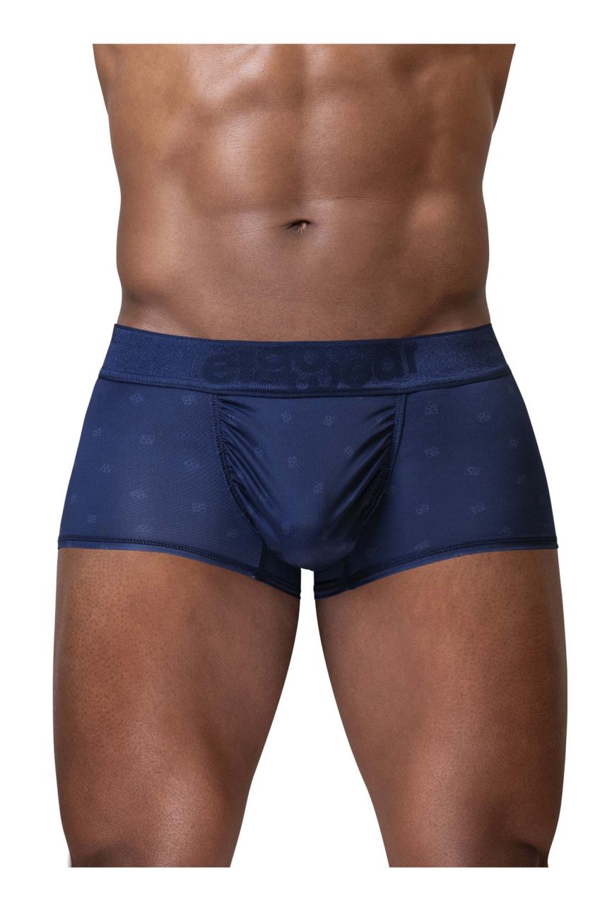 Navy blue ErgoWear FEEL SE Trunks by CITYBOYZ★USA, showing the ergonomic brief with a snug fit and smooth fabric.