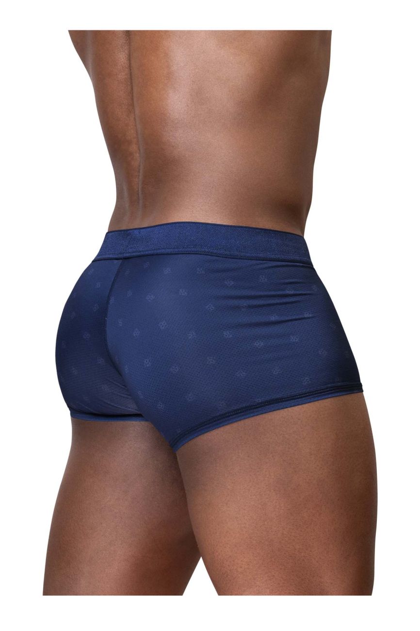 Navy blue ErgoWear FEEL SE Trunks by CITYBOYZ★USA, fitted brief underwear with a comfortable waistband and smooth fabric.
