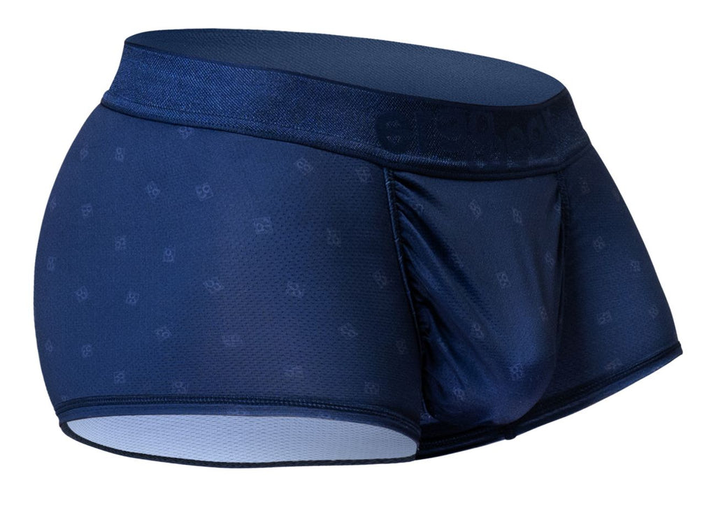 Navy blue ErgoWear FEEL SE trunks by CITYBOYZ★USA, men's brief underwear with comfortable fit and supportive design.