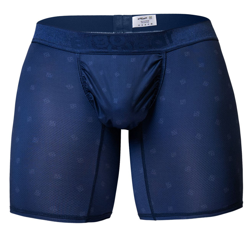 Navy blue ErgoWear FEEL SE boxer brief by CITYBOYZ★USA, snug fit with comfortable waistband and smooth fabric.