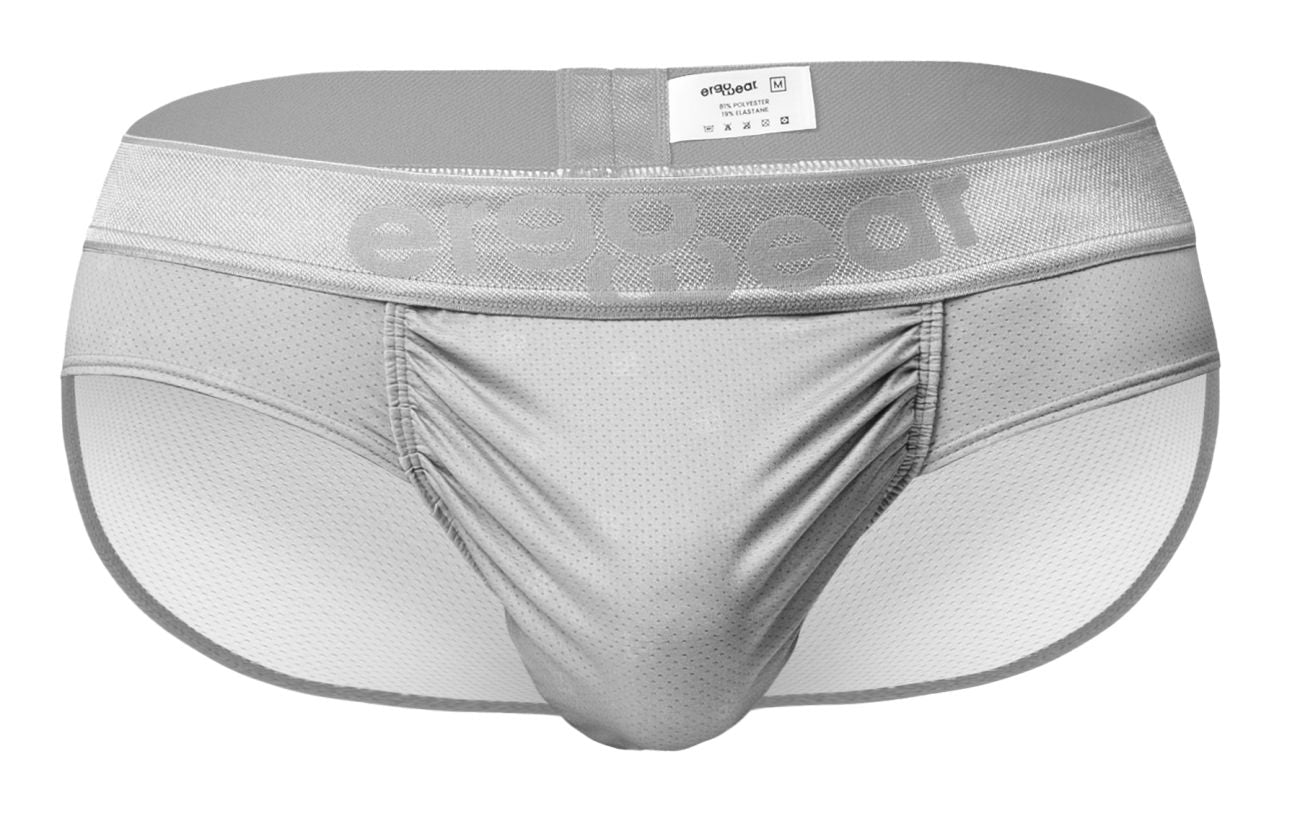 Silver ErgoWear FEEL SE Brief by CITYBOYZ★USA featuring a comfortable, form-fitting design for men.