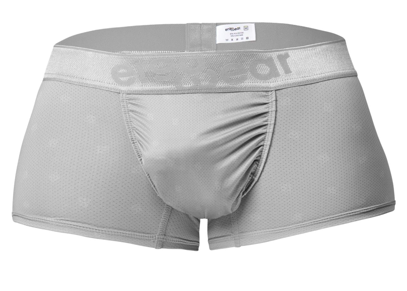 Silver ErgoWear FEEL SE Trunks by CITYBOYZ★USA, showcasing a comfortable men's brief with a sleek design and smooth fabric.