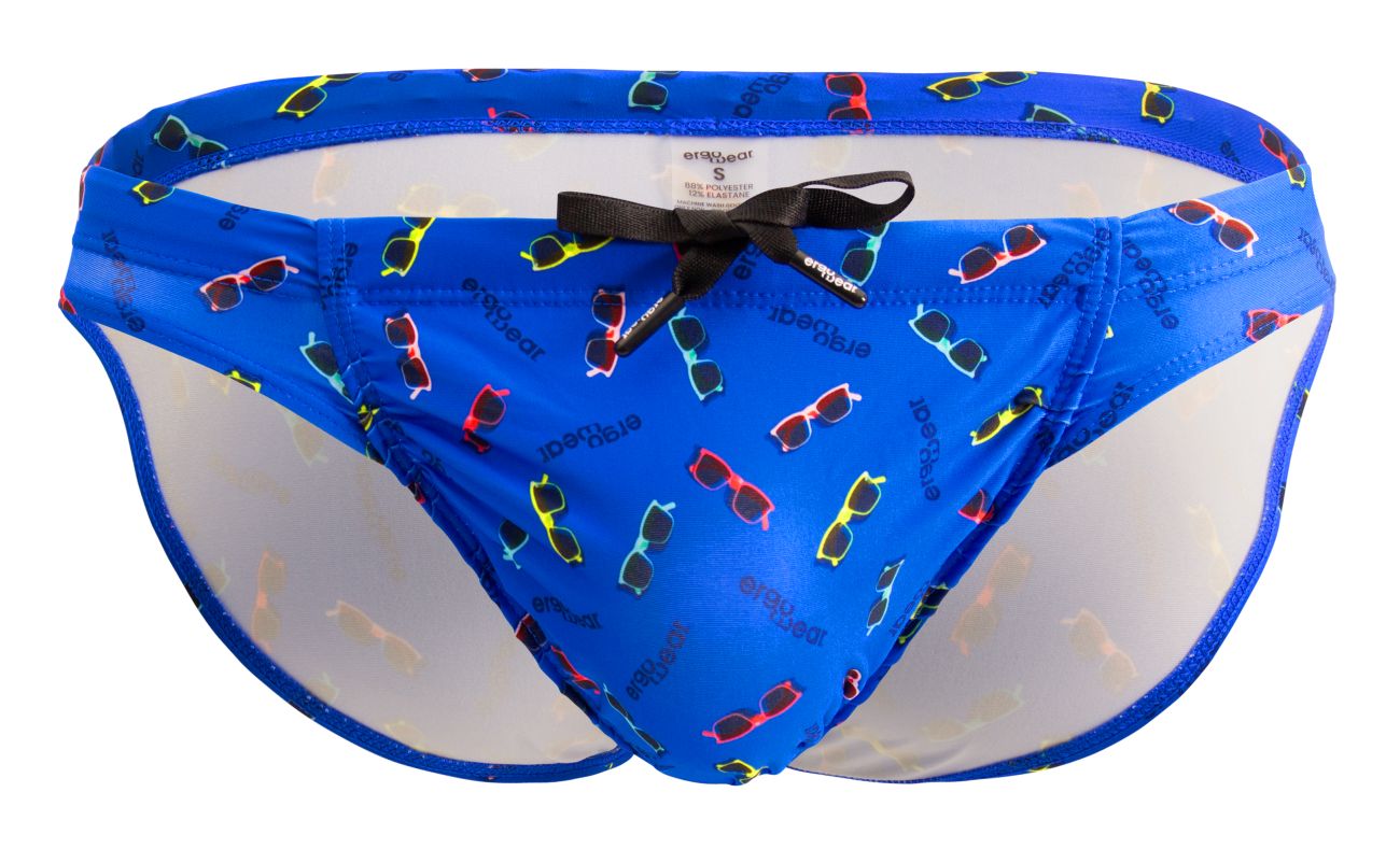Blue ErgoWear Feel SW swim briefs with stylish design, featuring a comfortable fit and smooth fabric for active swimming.