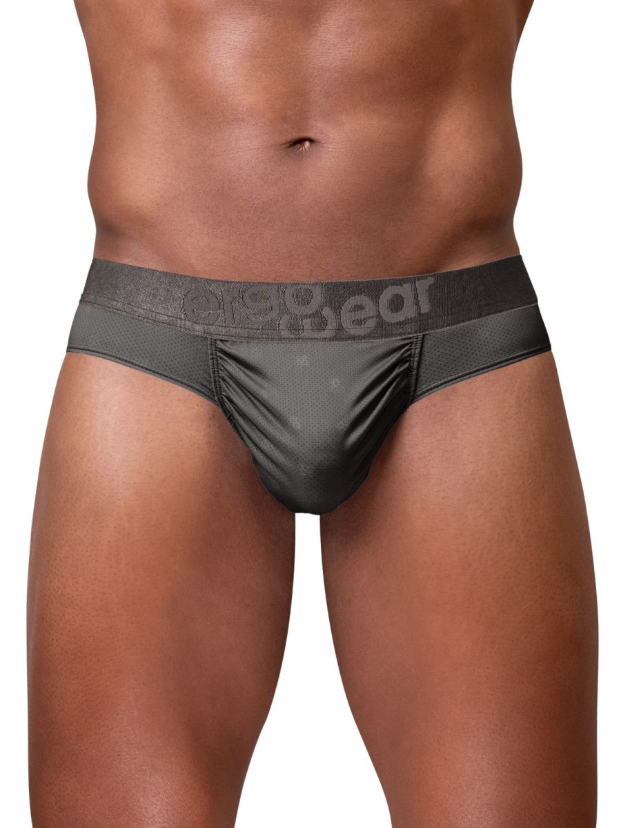 Dark gray CITYBOYZ★USA ErgoWear FEEL SE Thong trunks with comfortable fit and smooth fabric, designed for everyday wear.