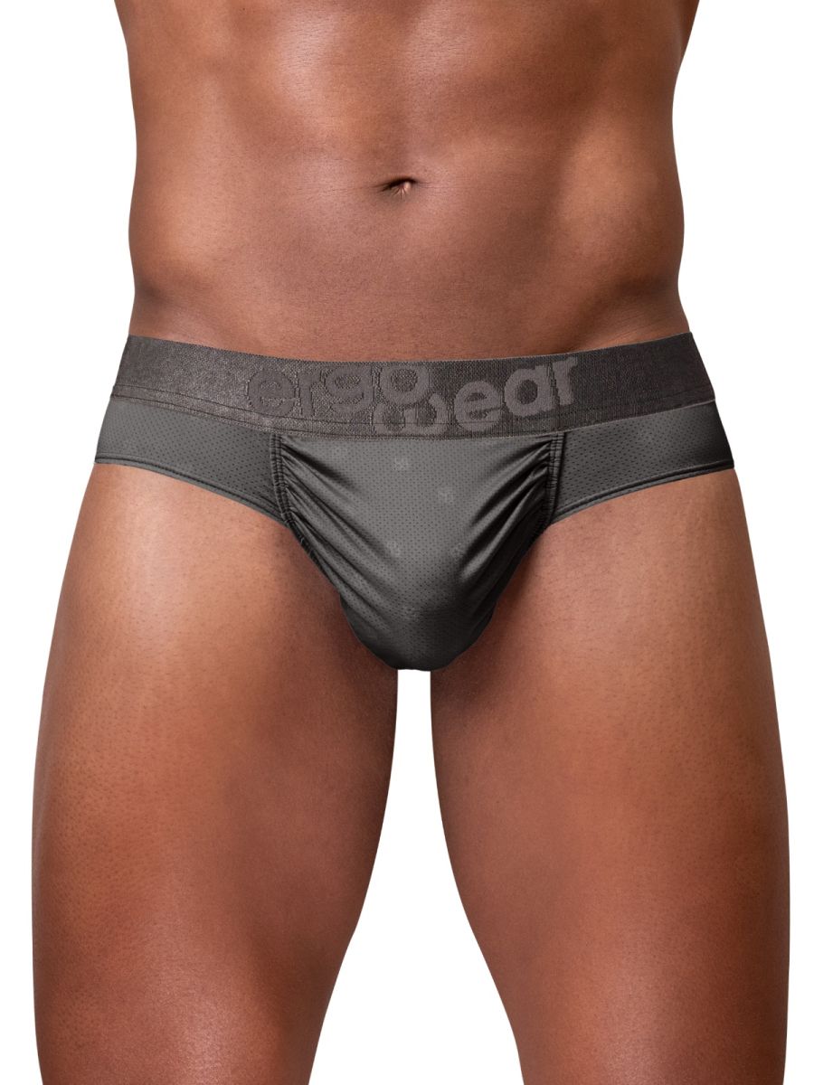 Dark gray ErgoWear EW1842 FEEL SE Brief by CITYBOYZ★USA, featuring a comfortable fit and sleek waistband design.