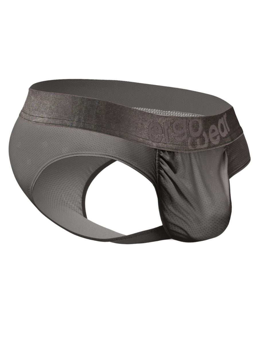 Dark gray CITYBOYZ★USA ErgoWear FEEL SE Brief featuring comfortable fit and sleek design, ideal for everyday wear.