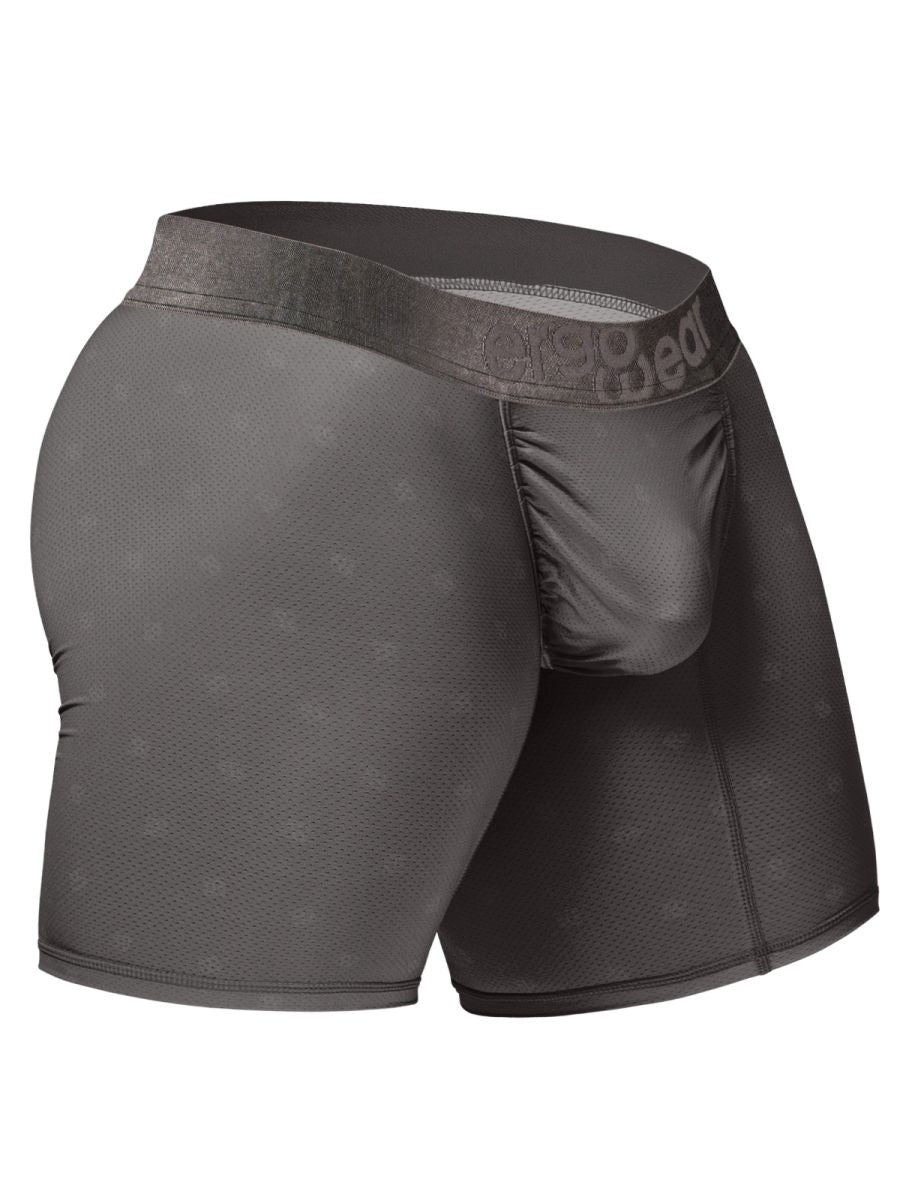 CITYBOYZ★USA ErgoWear FEEL SE boxer briefs in dark gray, featuring a comfortable fit and modern design.
