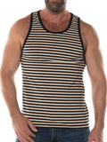 Black FK Sport Nautilus Tank Top by CITYBOYZ★USA, front view showing sleeveless design and athletic fit