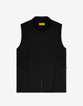 Black CITYBOYZ★USA Supawear Gym2Street half-zip vest for athleticwear, shown on a mannequin with a sleek, fitted appearance.